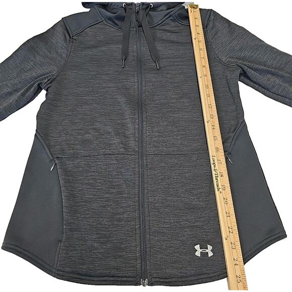 Under Armour Womens UA Swacket Sz M Hooded Full Zip Activewear Jacket Athletic - Picture 4 of 8